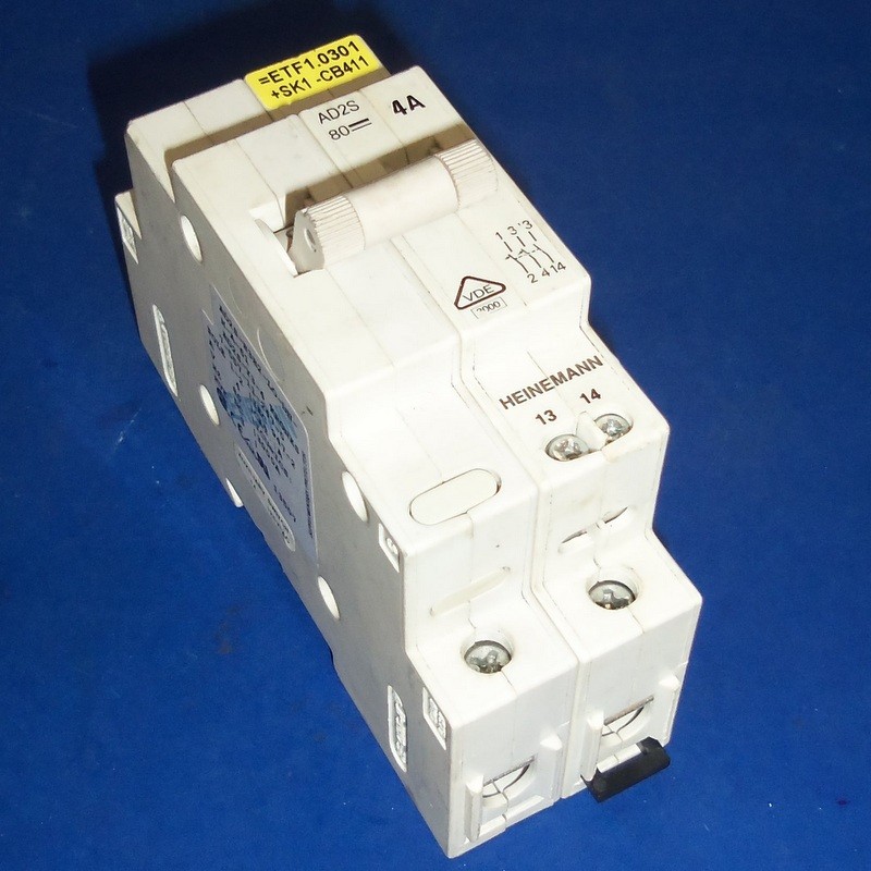 HEINEMANN 2POLE 4A CIRCUIT BREAKER AD2SY34 *PZF* eBay