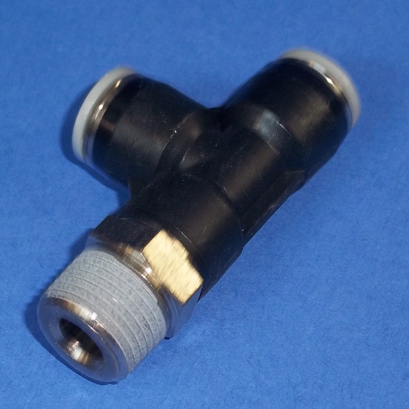 FESTO 3/8" THREAD PNEUMATIC TEE FITTINGS, QSTL3/86 *NEW LOT OF 9