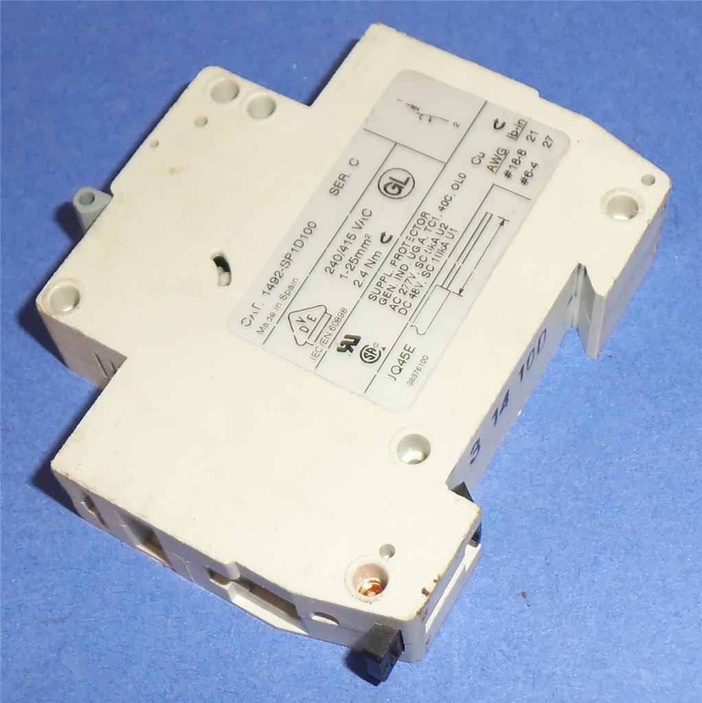 ALLEN BRADLEY 10A SINGLE POLE CIRCUIT BREAKER 1492SP1D100 *LOT OF 10