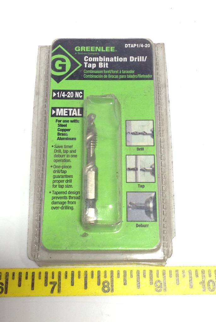 Greenlee Combination Drill Tap Bit Dtap 1 4 Nc Nib Ebay Greenlee Combination Drill Tap Bit Dtap 1 4 Nc Nib Ebay