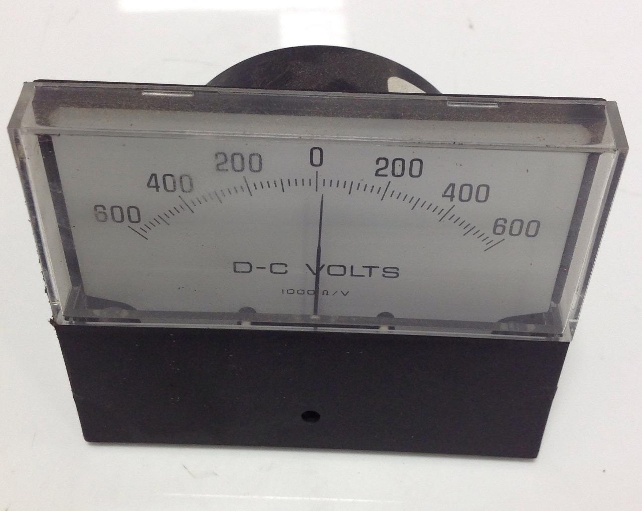 General Electric Panel Meter ZM-122 Volts Scale 600-0-600  .. DC * NIB ..