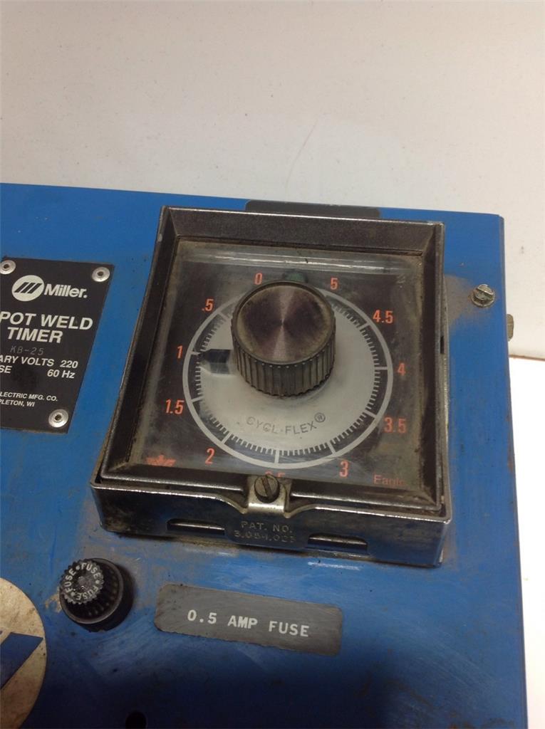 MILLER 1PH SPOT WELD TIMER W/PORTABLE SPOT WELDING MACHINE KB25