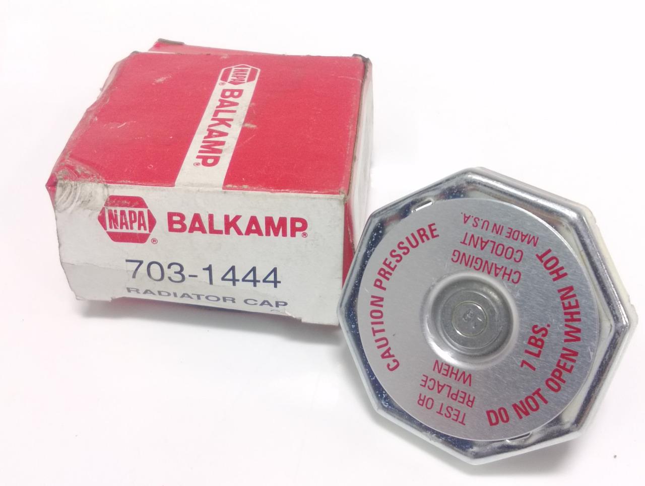 NAPA BALKAMP 7LBS. RADIATOR CAP 7031444 NIB eBay