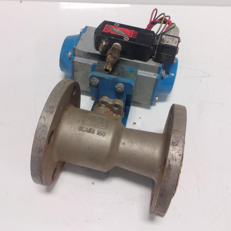 JAMESBURY VALVE ACTUATOR VPVL200 DABC W/ NJ 3” GATE BALL VALVE SIZE 3