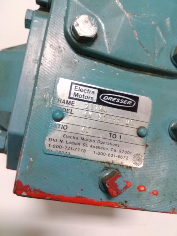 Dresser Electra Motors Gear Reducer 217al Ebay