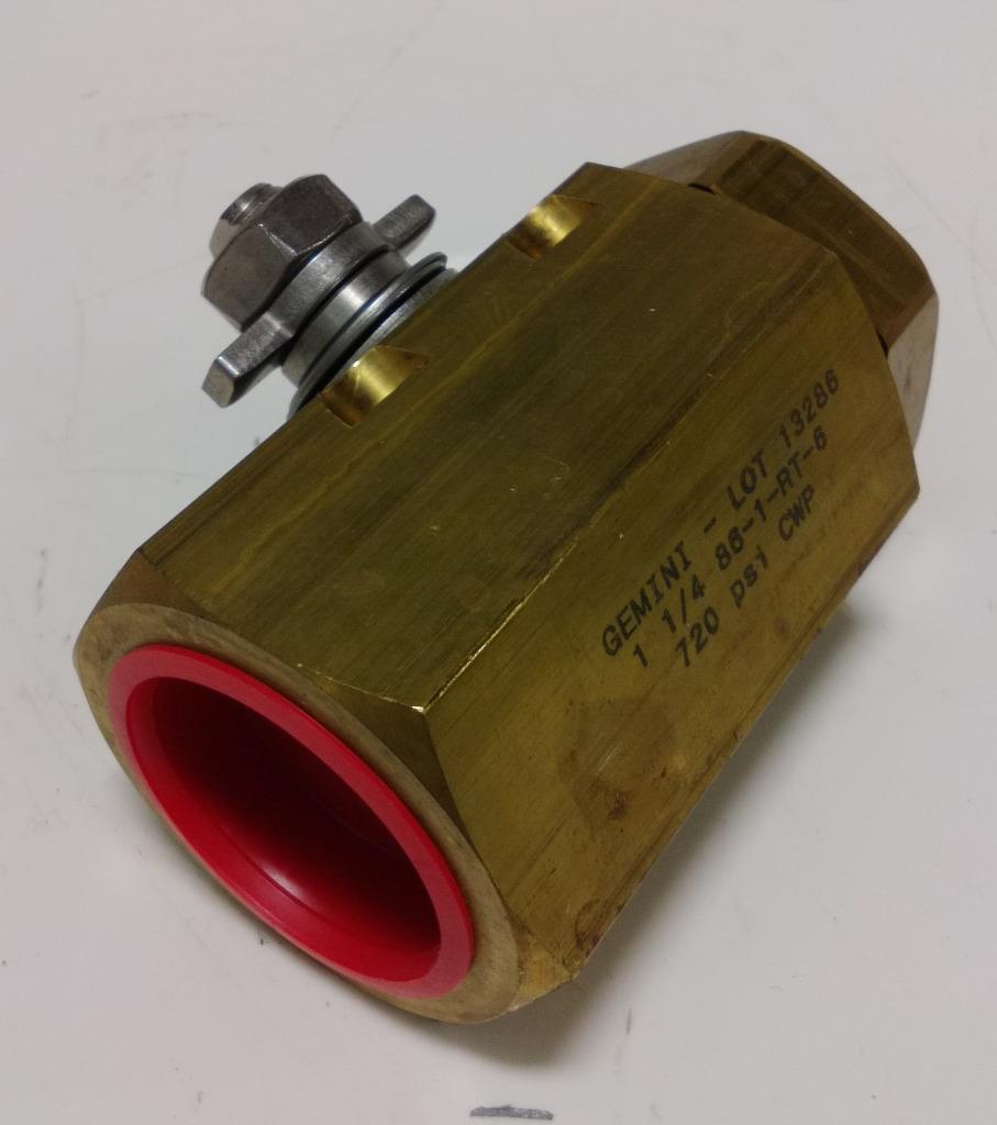GEMINI 11/4" 720PSI CWP BALL VALVE 861RT6, NO HANDLE eBay