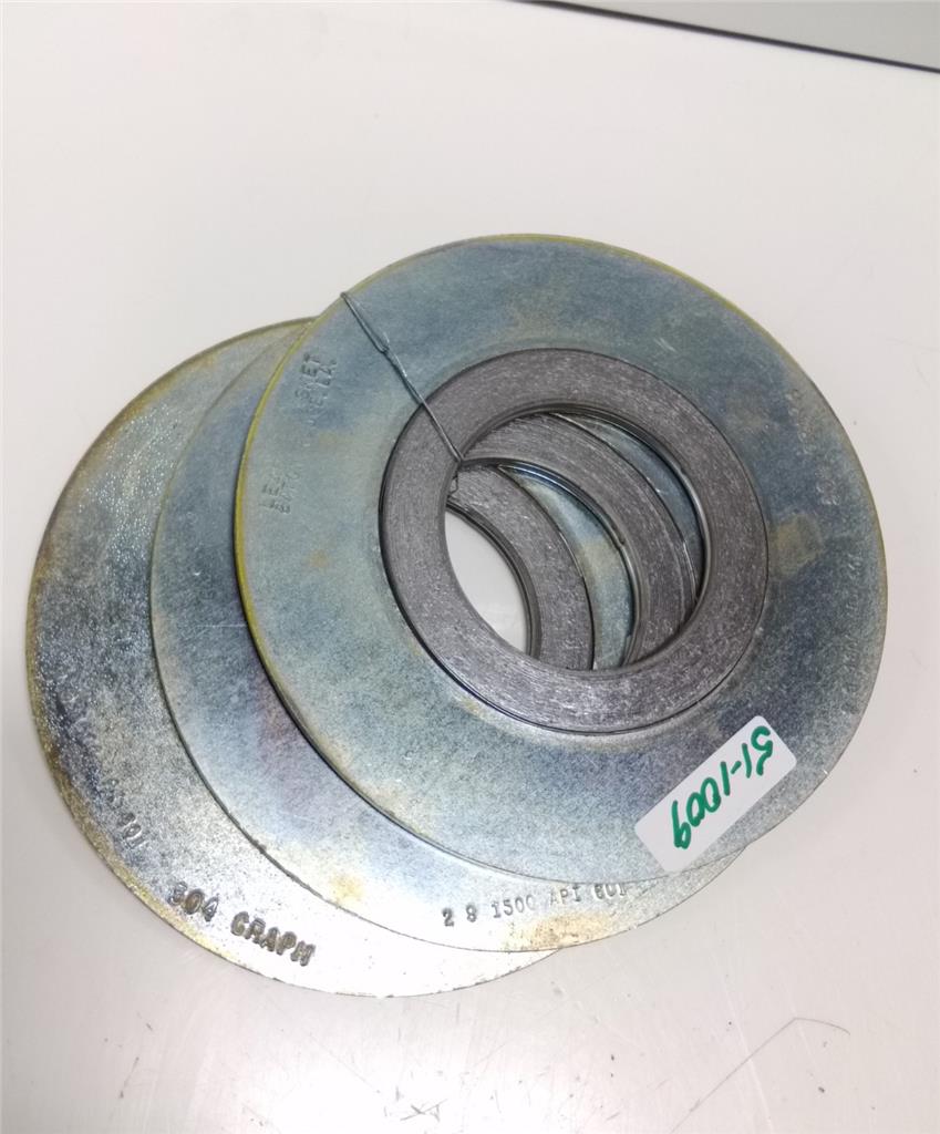 LEADER GASKET 291500 API 601 304 GRAPH WOUND FLANGE GASKET LOT OF 3 eBay