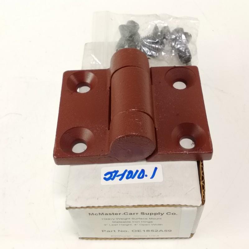 MCMASTERCARR 3"X4" HEAVY WEIGHT SURFACE MOUNT IRON HINGE OE1852A59 NEW
