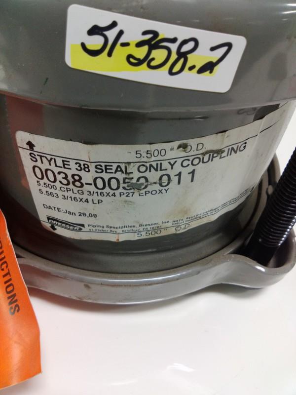 DRESSER STYLE 38 SEAL ONLY PIPE COUPLING 5.5" O.D. 00380050011 *PZB* eBay