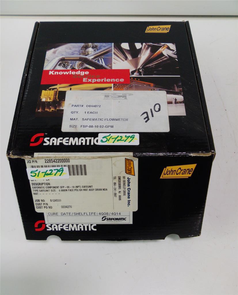 Safematic flowmeter sfp npt nib ebay