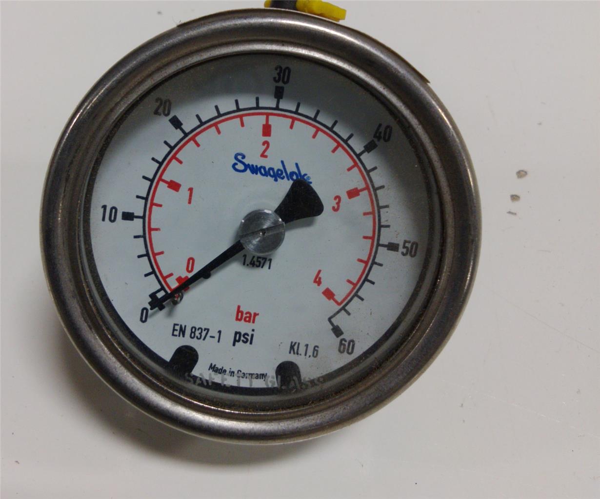 SWAGELOK 060 PSI CALIBRATION GAUGE EN 8371 eBay
