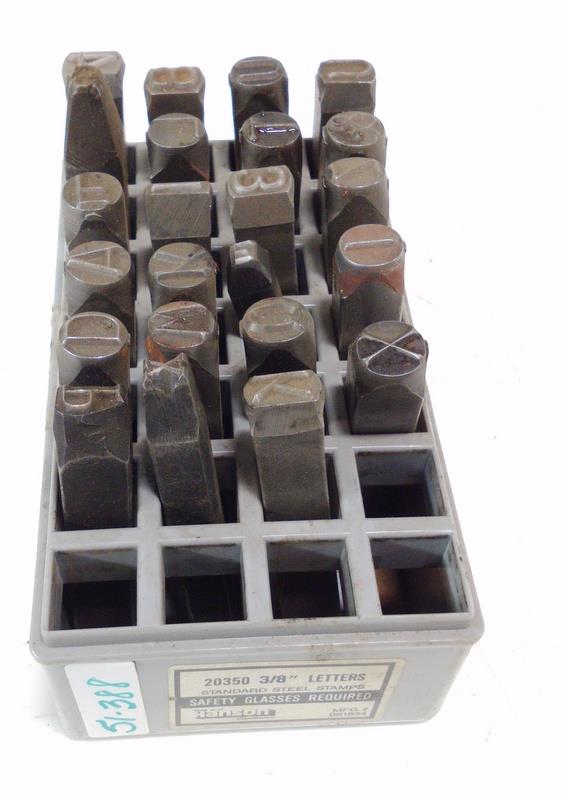 1//4/" x 2-3//8/" CH Hanson 20200 Standard High Quality Letter Stamp Set 27