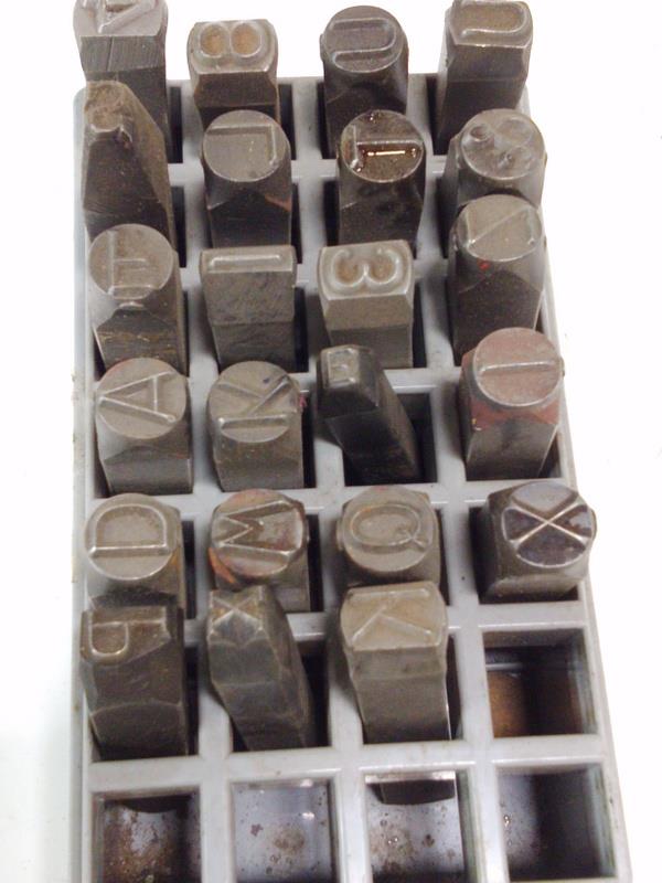 Size 3/8" Letter O Hanson Steel Stamps #20350O Standard Duty C.H