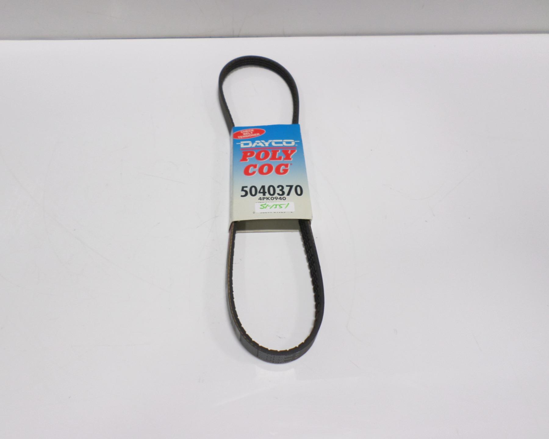 Replacement Parts Dayco 5040370 Serpentine Belt Serpentine
