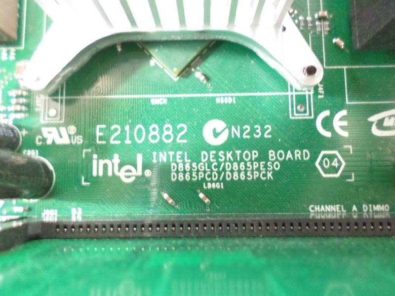 INTEL DESKTOP BOARD E210882 MISSING BOARDS