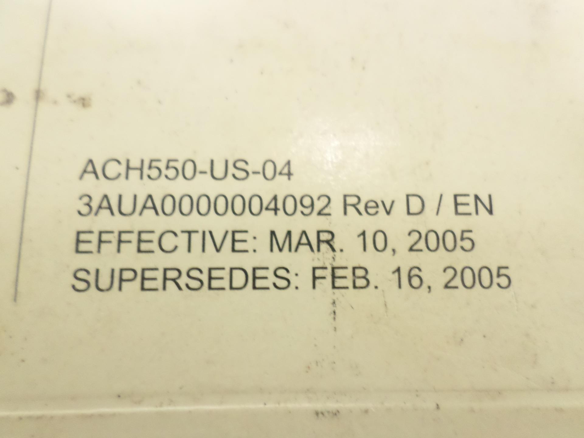 ABB USER MANUAL FOR ACH550UH HVAC DRIVES (1...550 HP) eBay