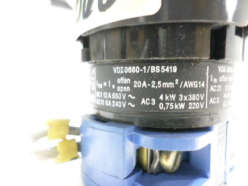 KRAUS & NAIMER SWITCH 12A 600V 5HP 3PH VDE 0660-1/BS5419 | eBay