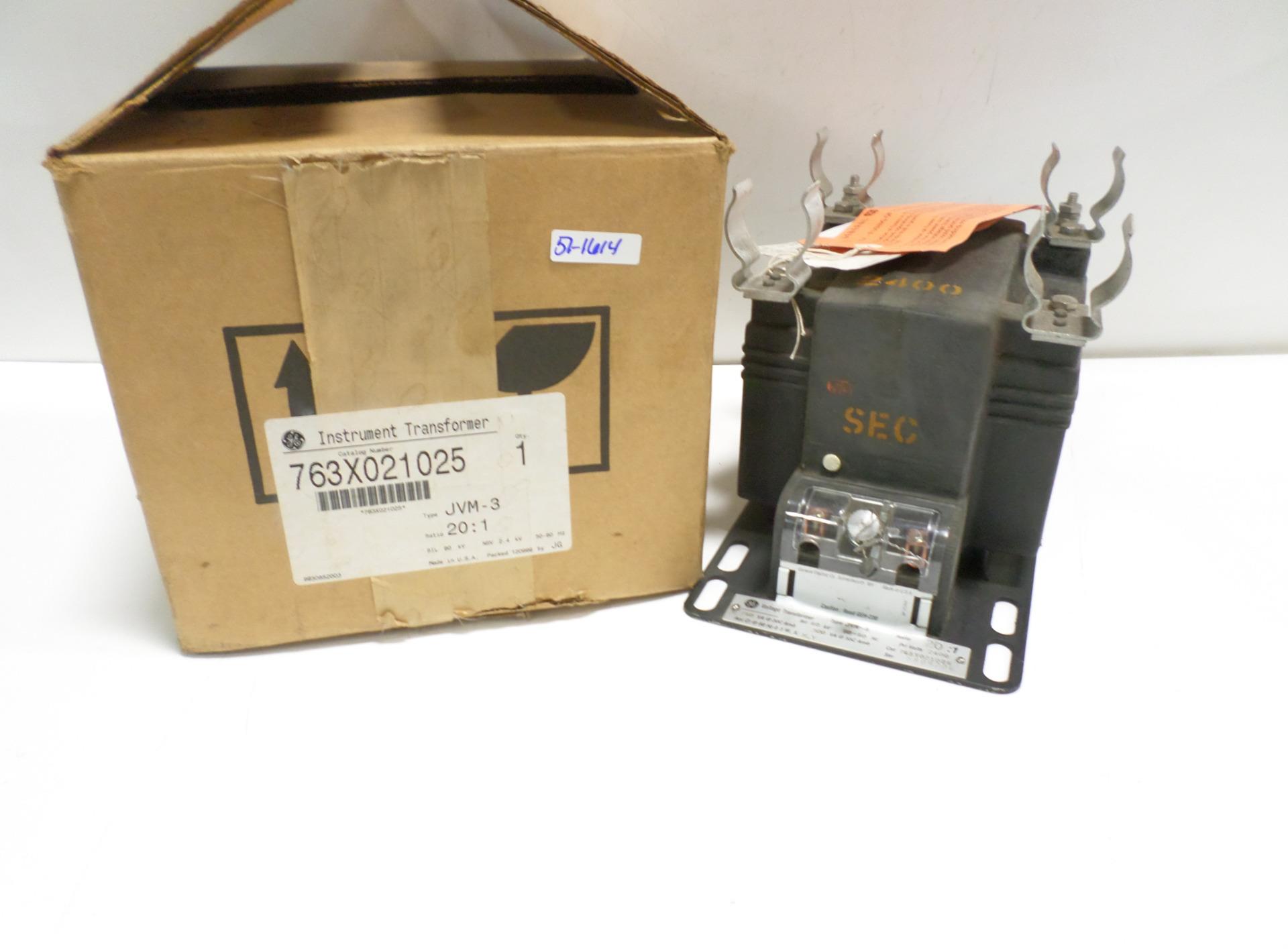 GE VOLTAGE TRANSFORMER TYPE JVM3 763X021025 NIB eBay