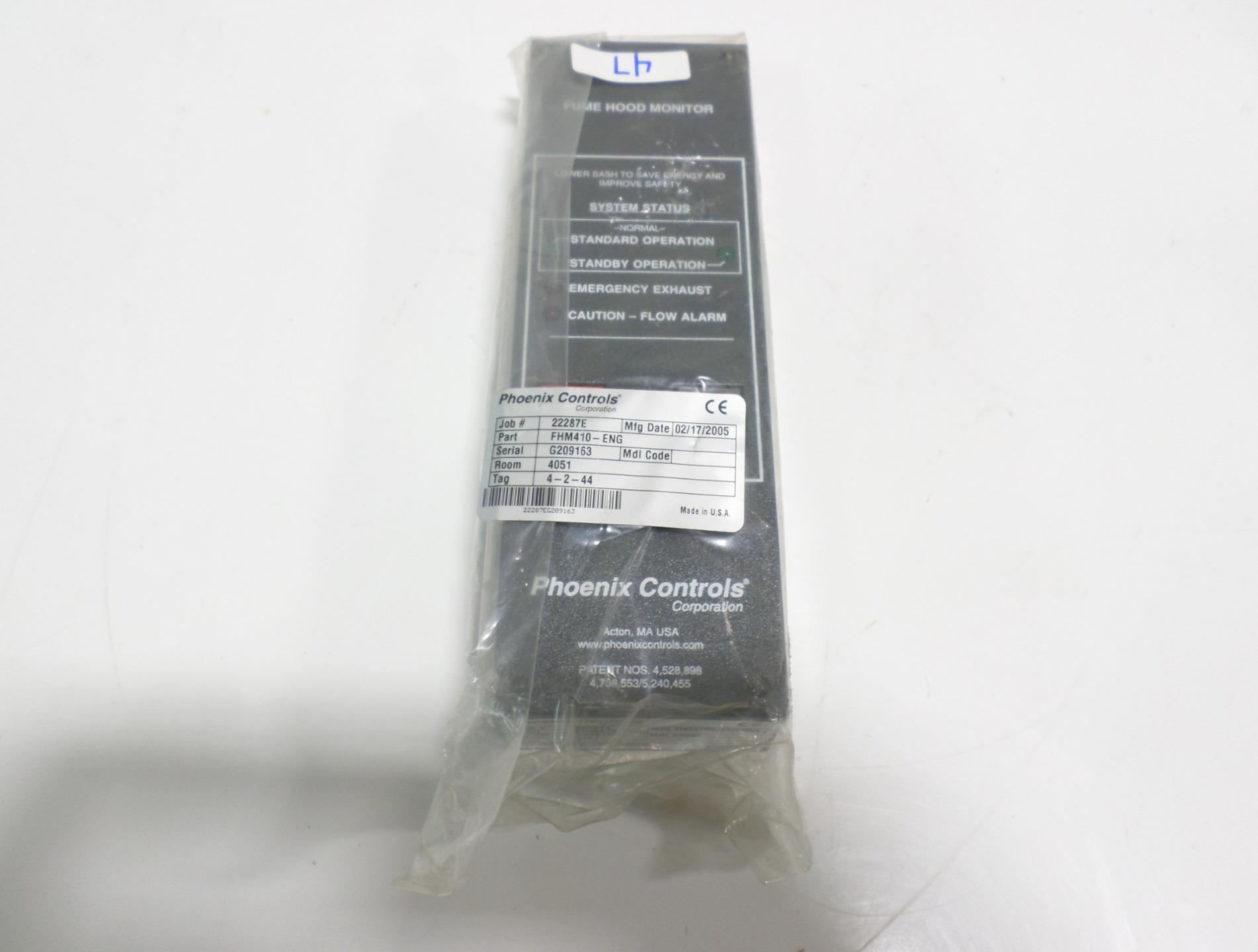 Phoenix Controls Fume Hood Monitor Manual