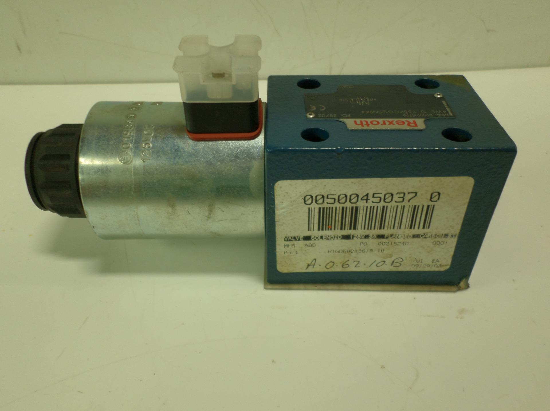 REXROTH SOLENOID VALVE R900915729 eBay