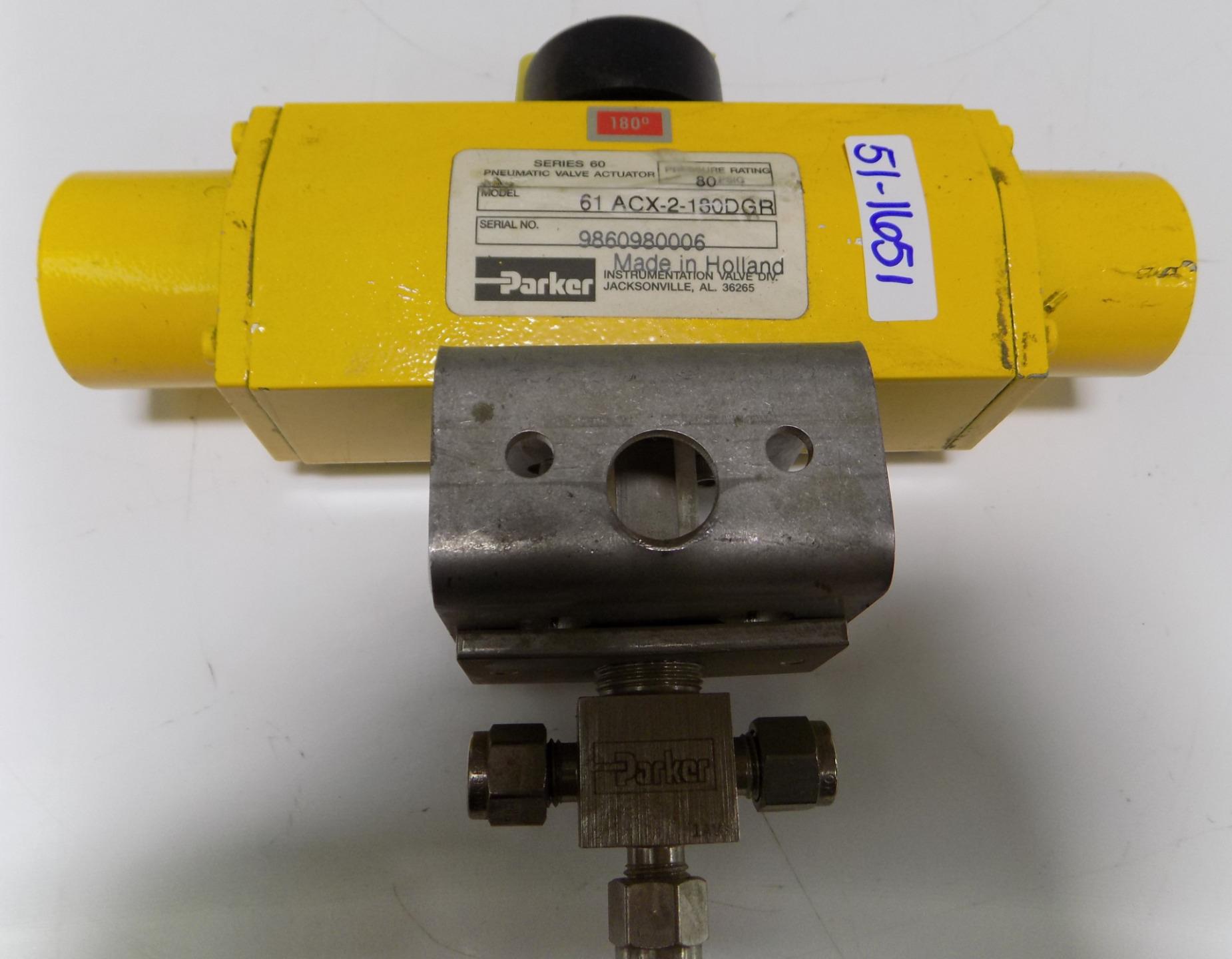 PARKER SERIES60 PNEUMATIC VALVE ACTUATOR 61 ACX2180DGR *PZB* eBay