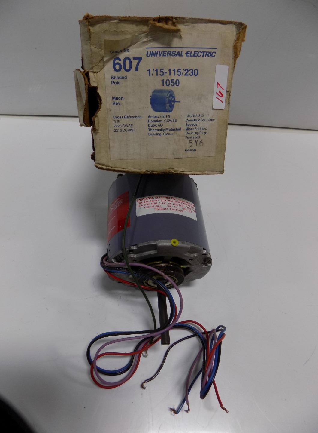 UNIVERSAL ELECTRIC MOTOR 1/15115/230 NIB *PZB* eBay