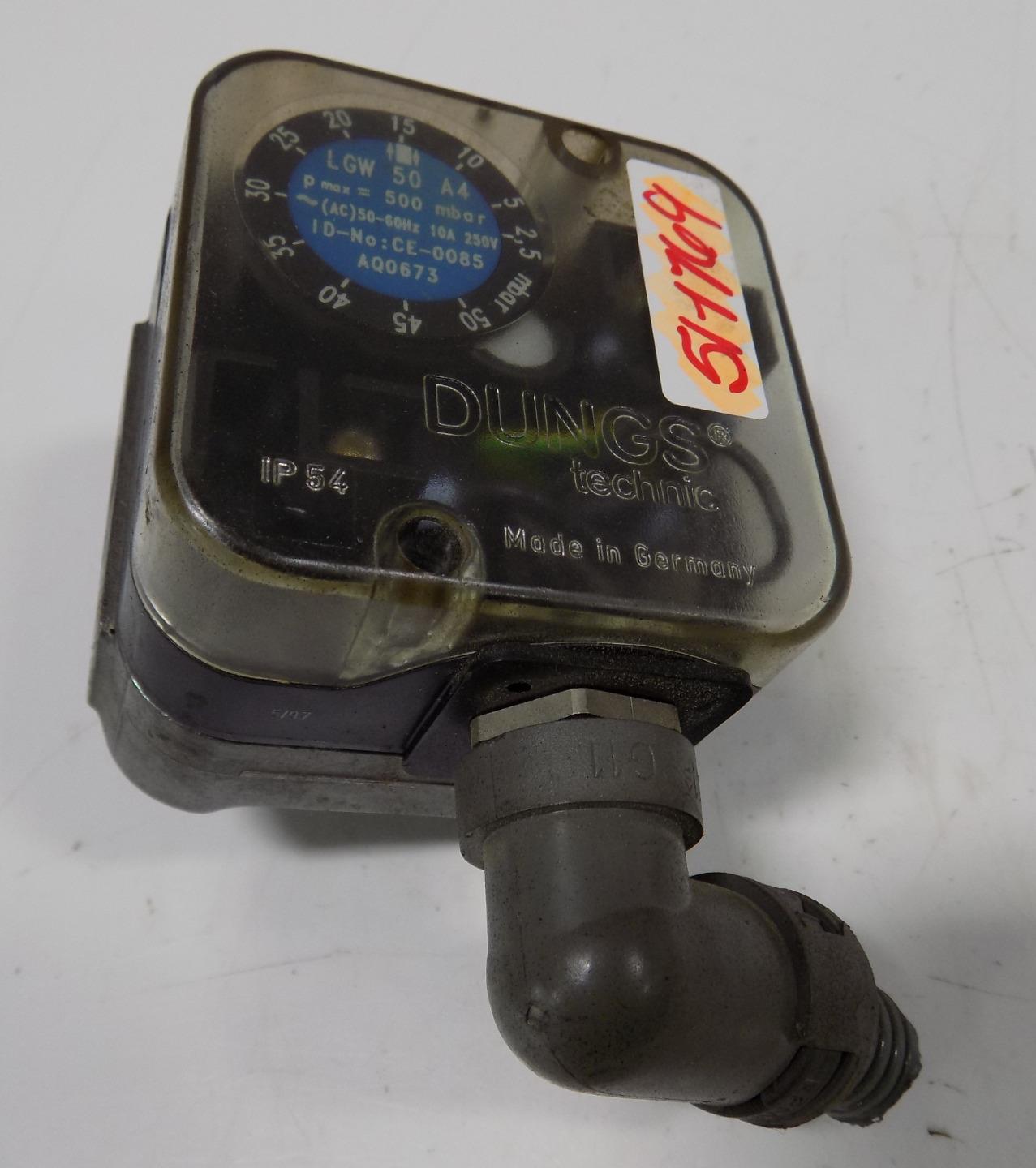 DUNGS TECHNIC IP54 500mBAR 10A 250V DIFFERENTIAL PRESSURE SWITCH LGW 50