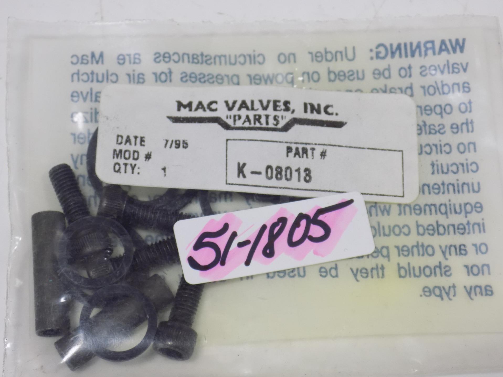 MAC VALVES REPAIR KIT K08013 NIB eBay