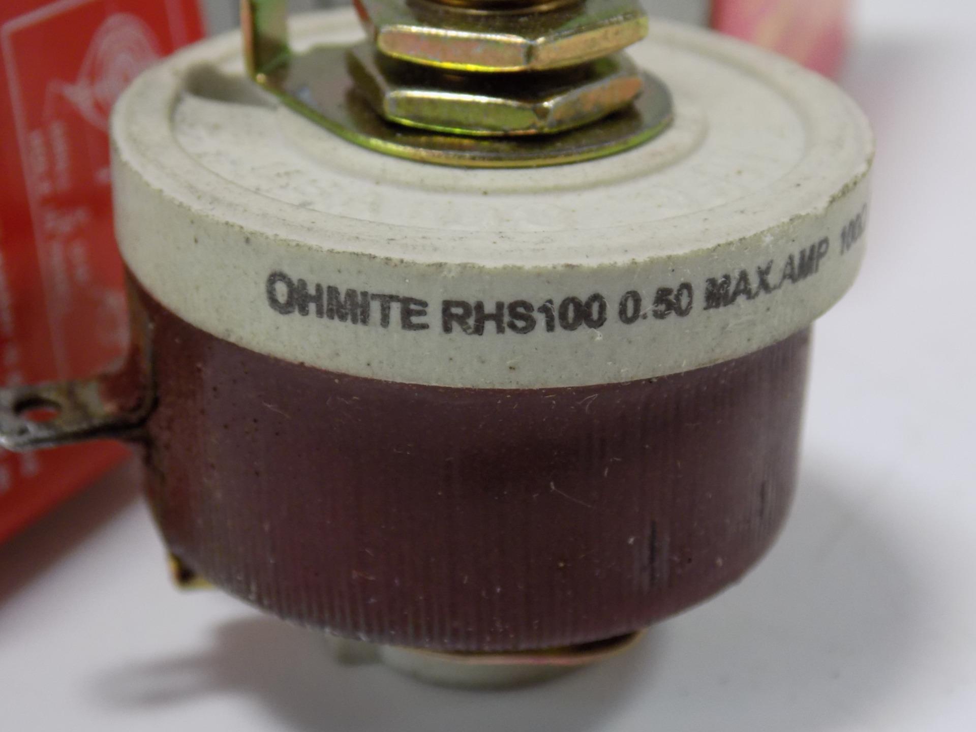 OHMITE 0.50A RHEOSTAT RHS100 NIB eBay