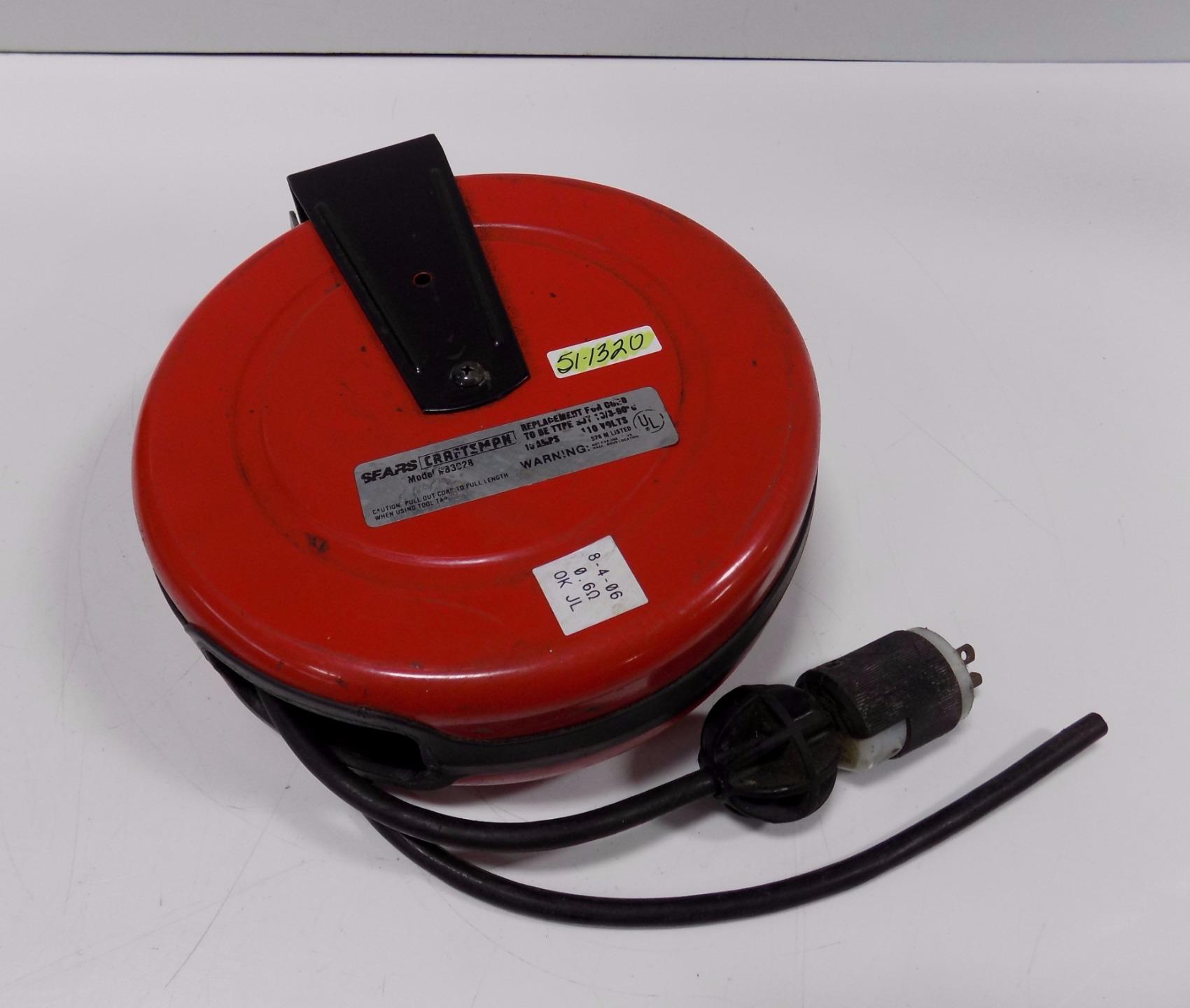 SEARS CRAFTSMAN CORD REEL WITH EXTENSION CORD 83928 eBay