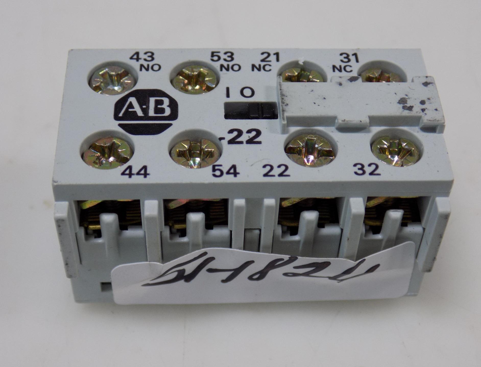 ALLEN BRADLEY AUXILIARY CONTACT 500V 10A 195MB22 SERIES A eBay