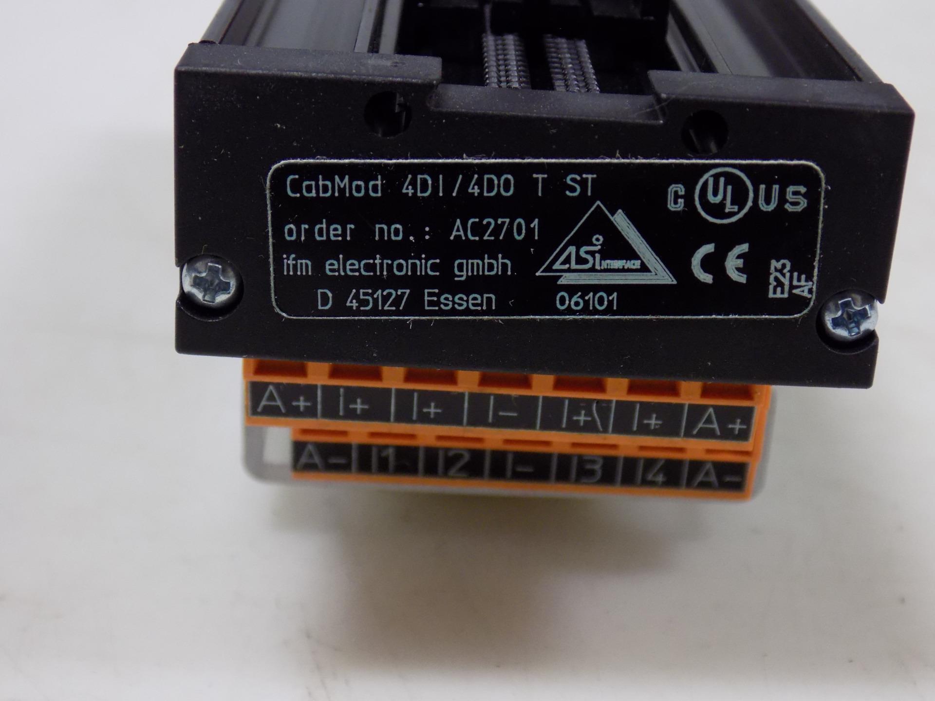 NEW EFECTOR IFM AC2701 AS-INTERFACE CABINET CONTROL MODULE; 4DI//4DO T ST