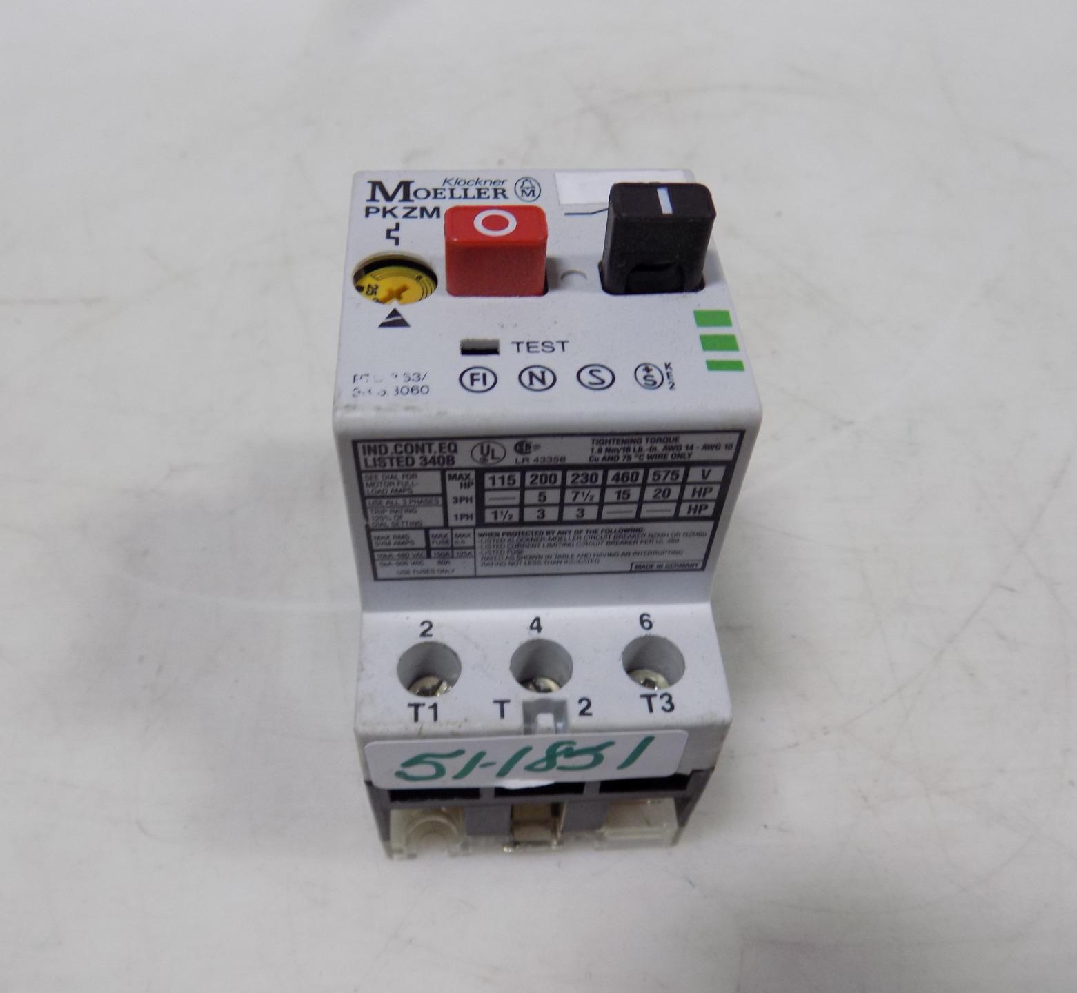 Motor Protection Switch-Klockner Moeller PKZM 1-1,6//1,0-1,6 A