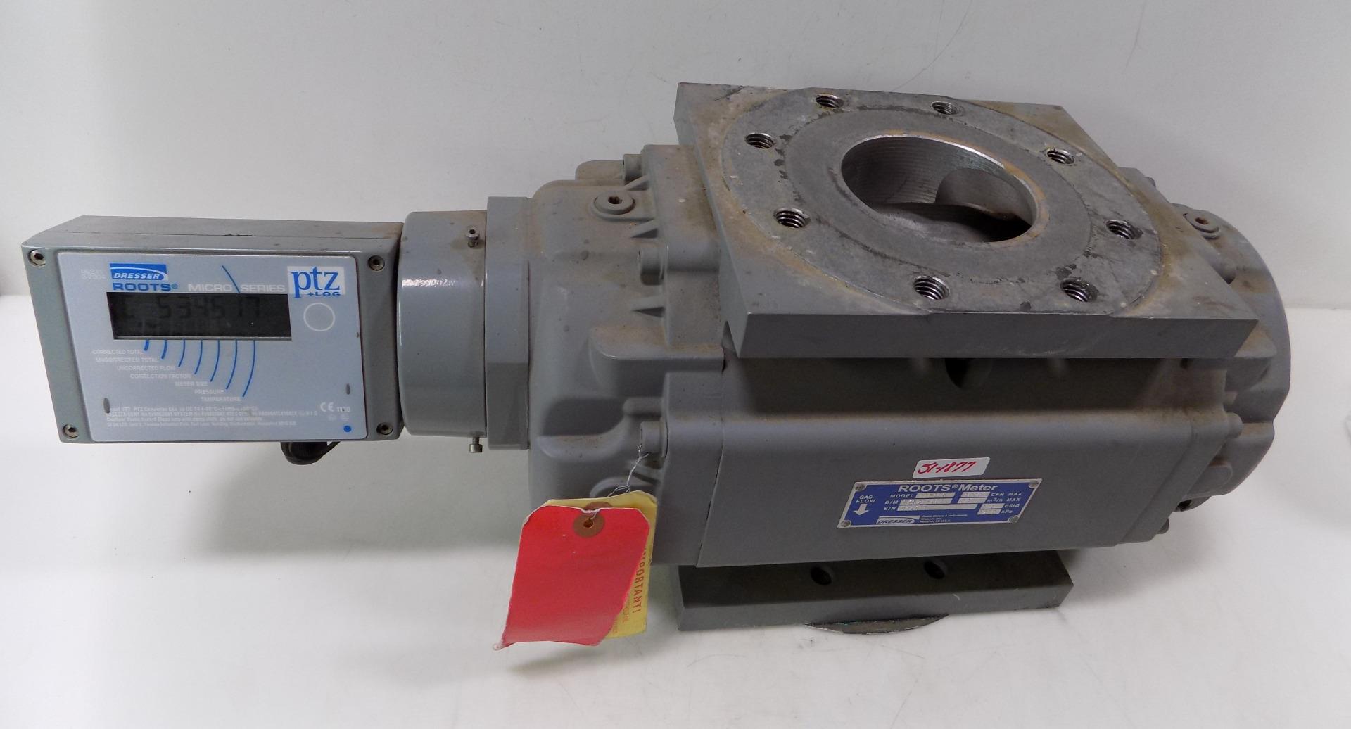 Dresser Roots Gas Meter Model 11m175 W Micreo Series Ptz Log