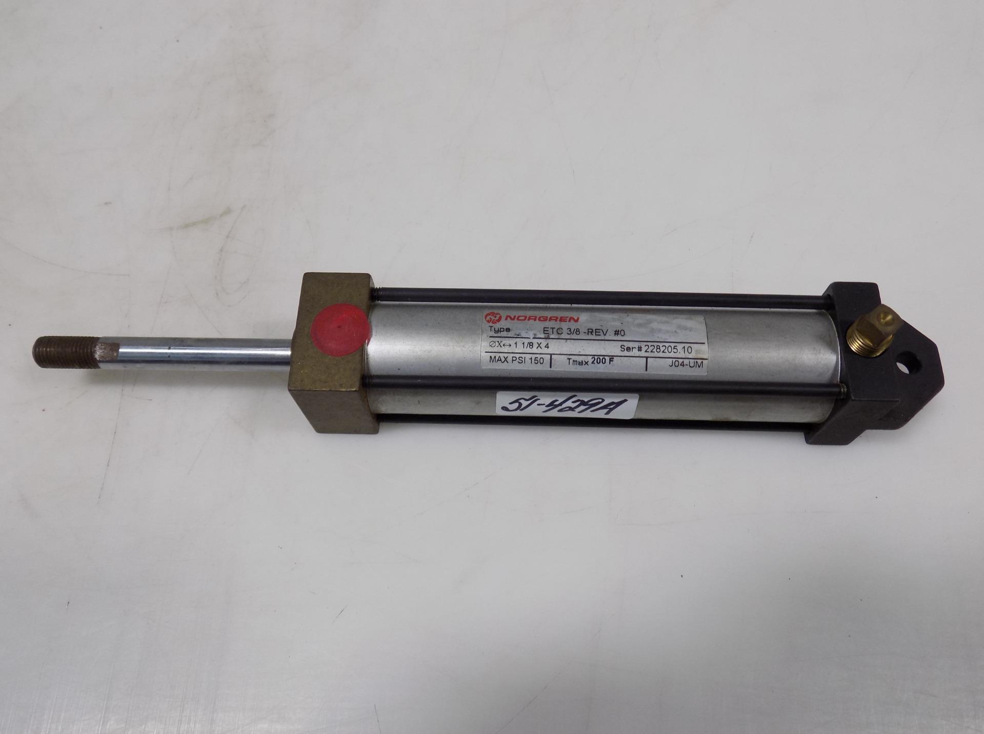 150 PSI PNEUMATIC CYLINDER ETC3/8REV 0 eBay