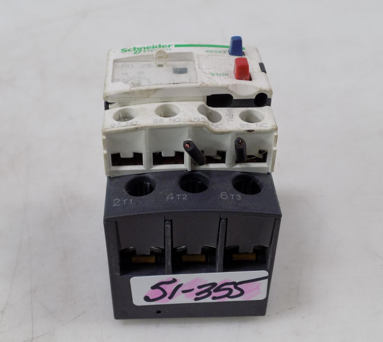 SCHNEIDER ELECTRIC OVERLOAD RELAY LRD22 785901206804 eBay