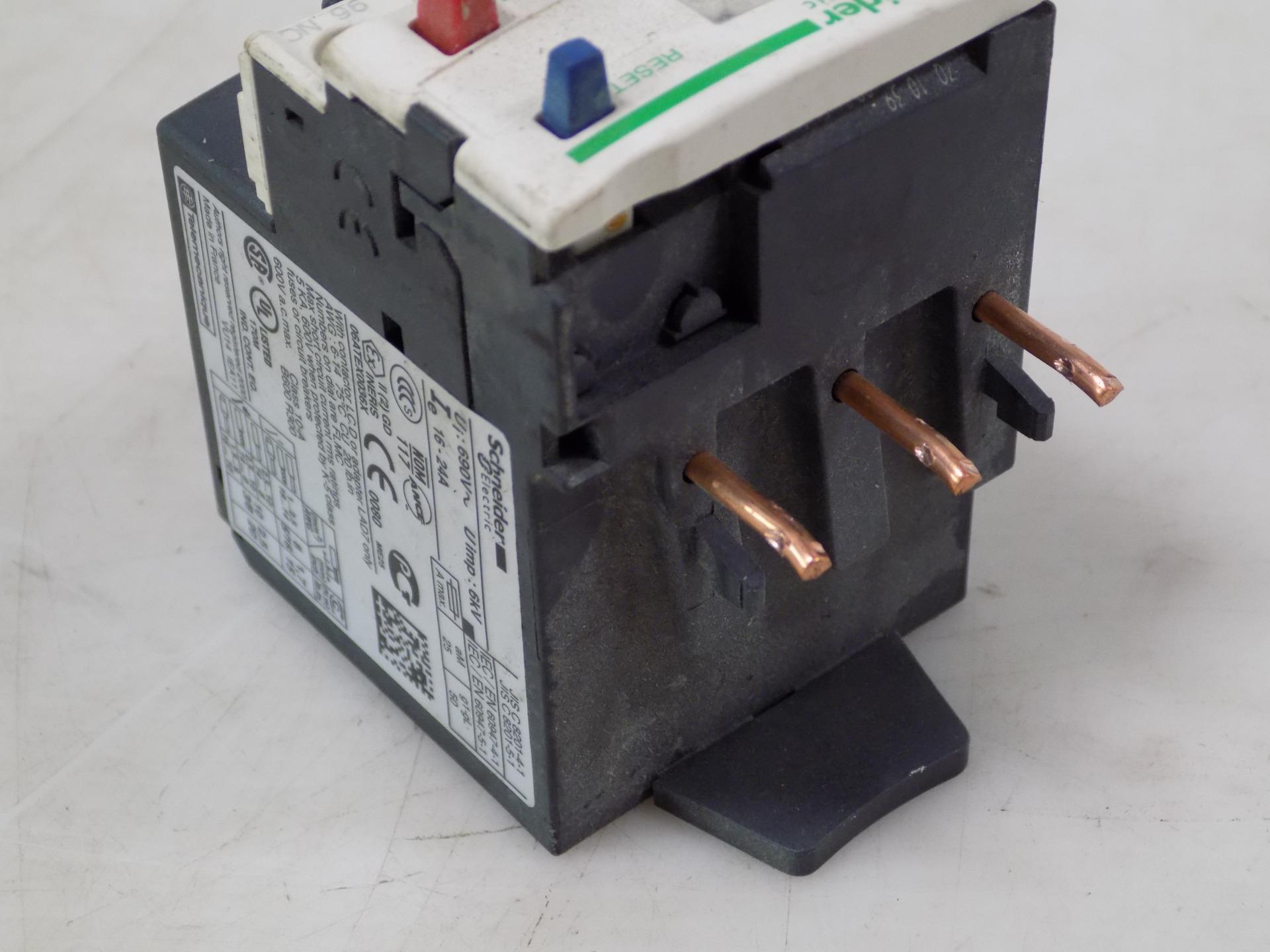 SCHNEIDER ELECTRIC OVERLOAD RELAY LRD22 785901206804 eBay