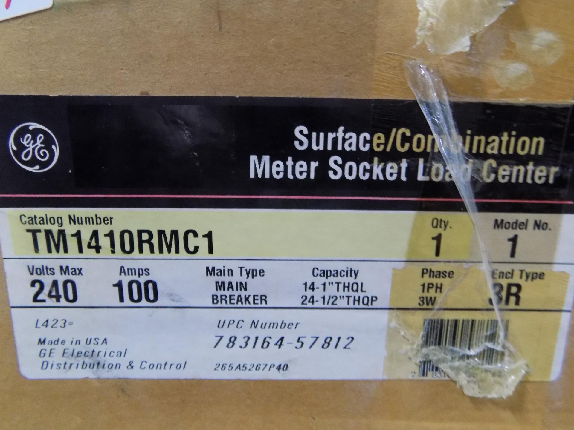 GE METER SOCKET LOAD CENTER 100AMP TM1410RMC1 NIB
