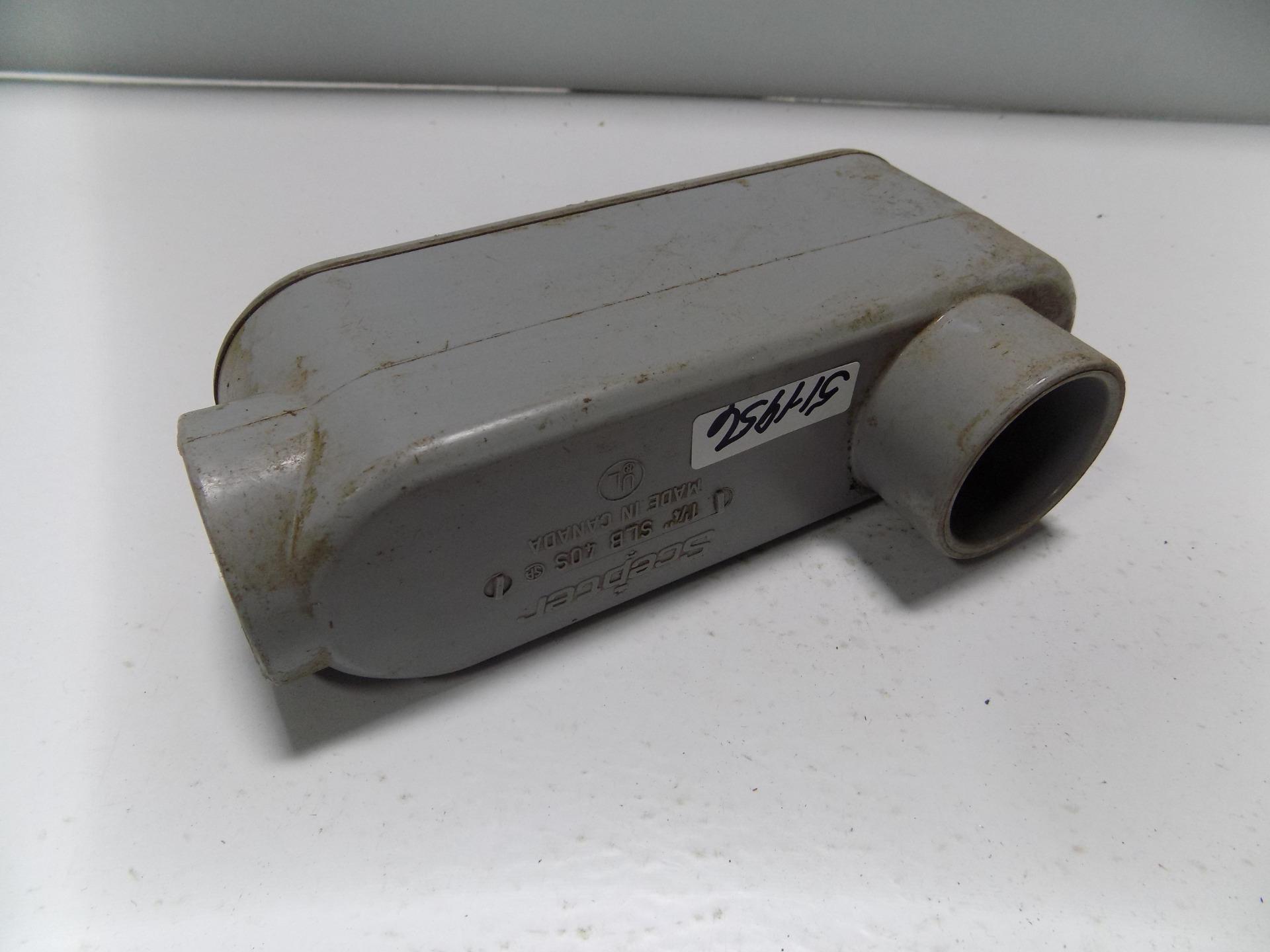 SCEPTER 1 1/4" PVC CONDUIT BODY W/COVER SLB 40S eBay