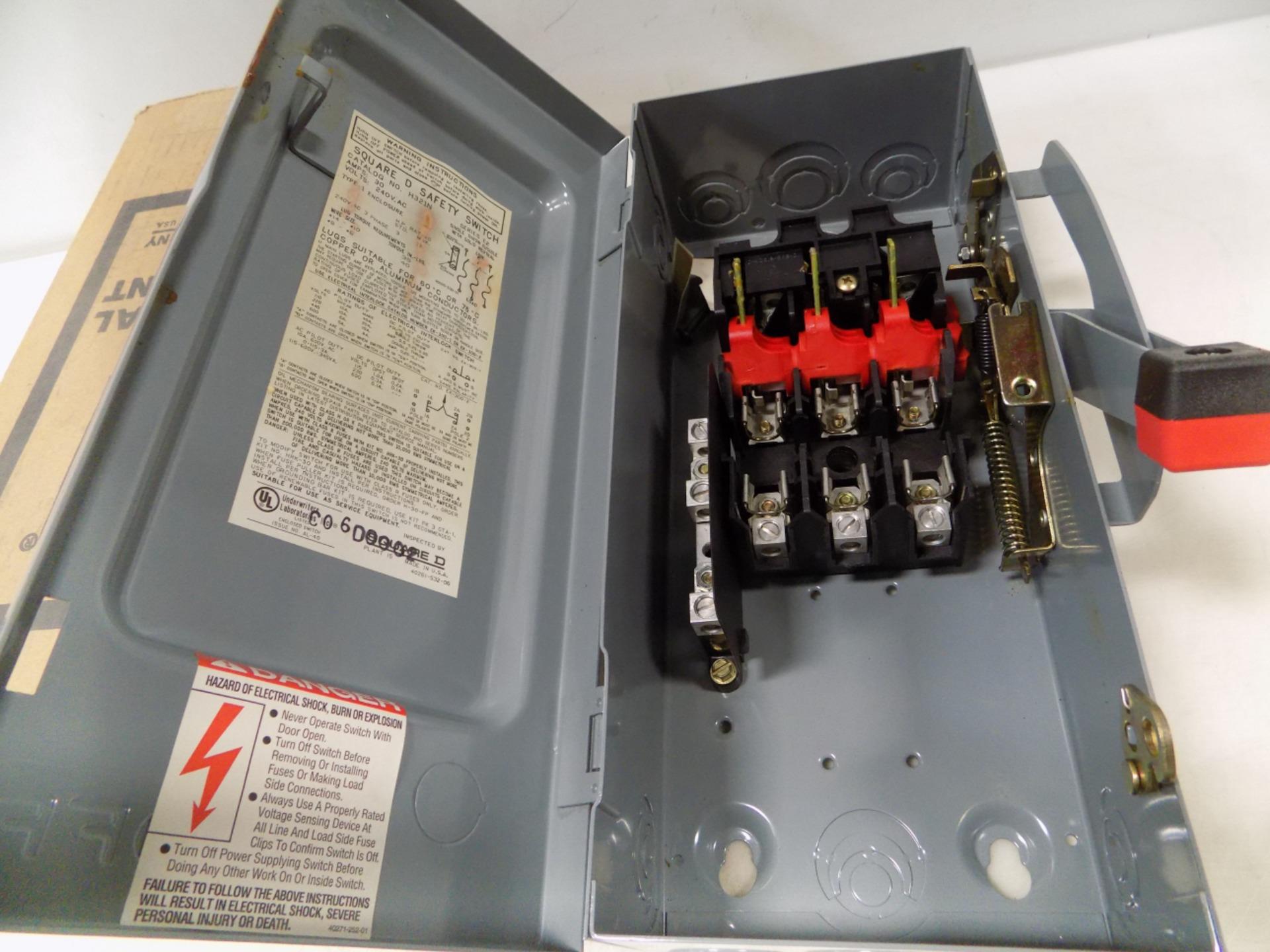 SQUARE D HEAVY DUTY SAFETY SWITCH 30 AMP H321N NIB eBay