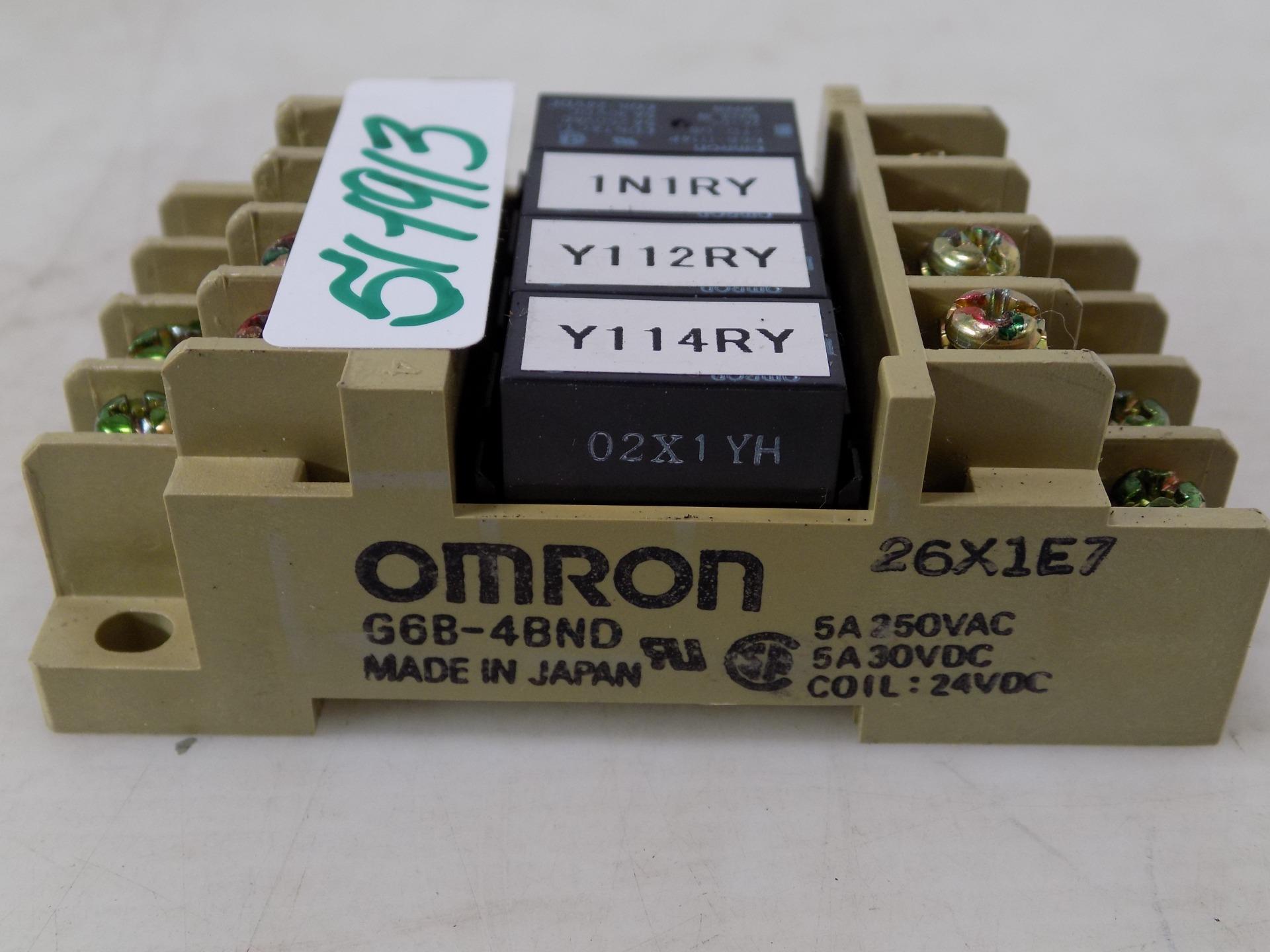 OMRON 5A 250VAC 30VDC TERMINAL BLOCK RELAY G6B-48ND | eBay