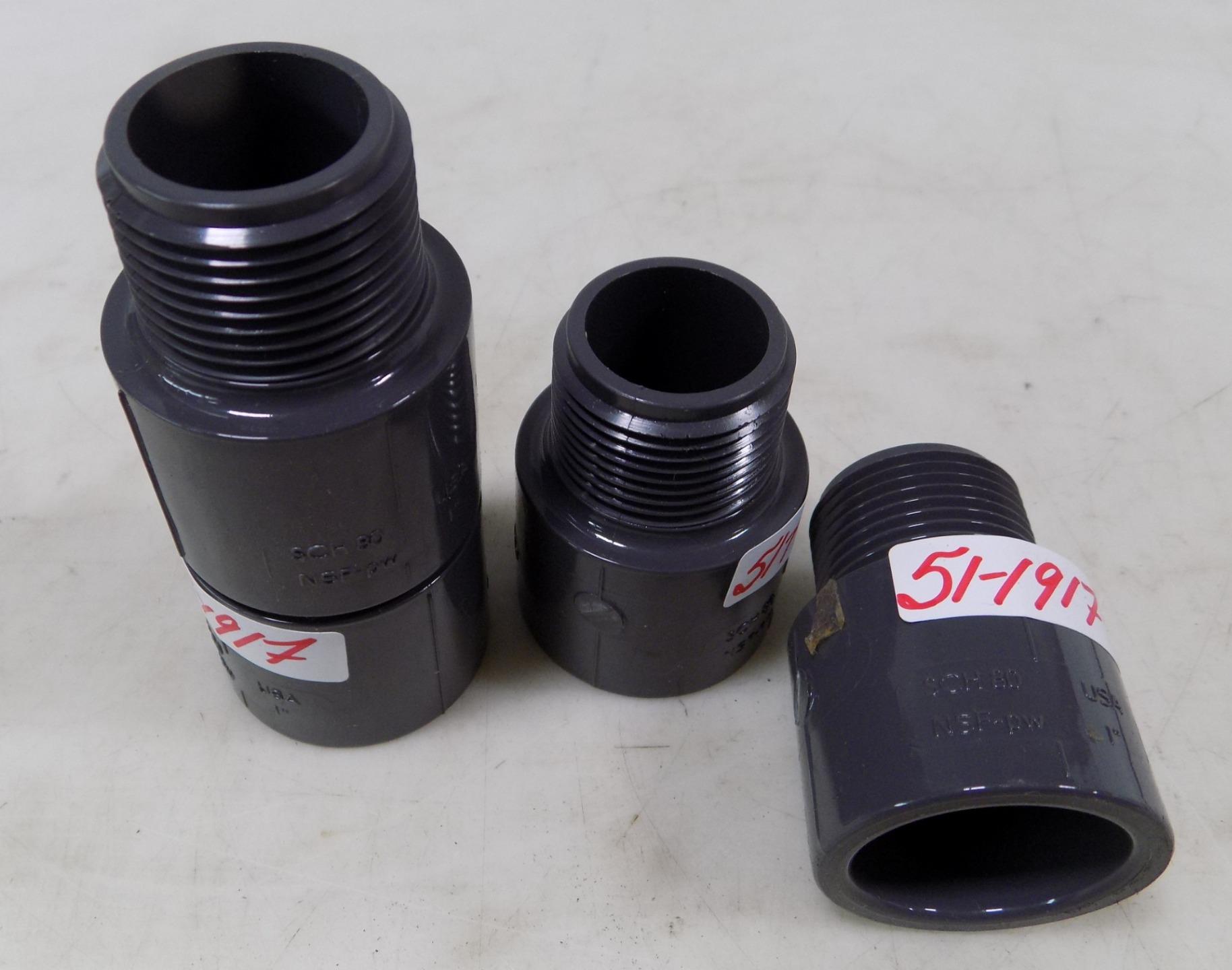 GF PVCI 1" FITTING D2464 / NSFPW / SCH 80, LOT OF 4 eBay