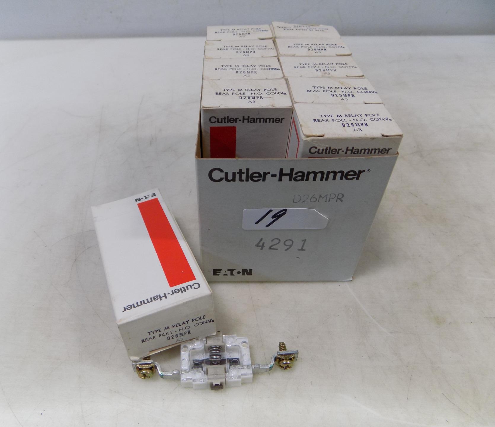 Cutler-Hammer D26MPR A3 Relay Pole