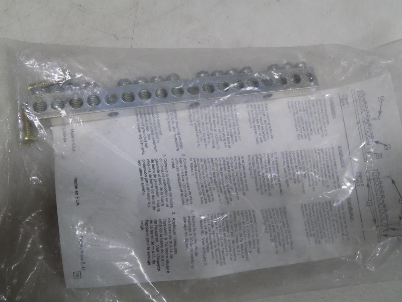 Square D Equipment Grounding Bar Kit Pk15gta Nib Square D Equipment Grounding Bar Kit Pk15gta Nib Ls Jch 04 26 2018 Shelf 51 1932 4 Jobcode Fl2718