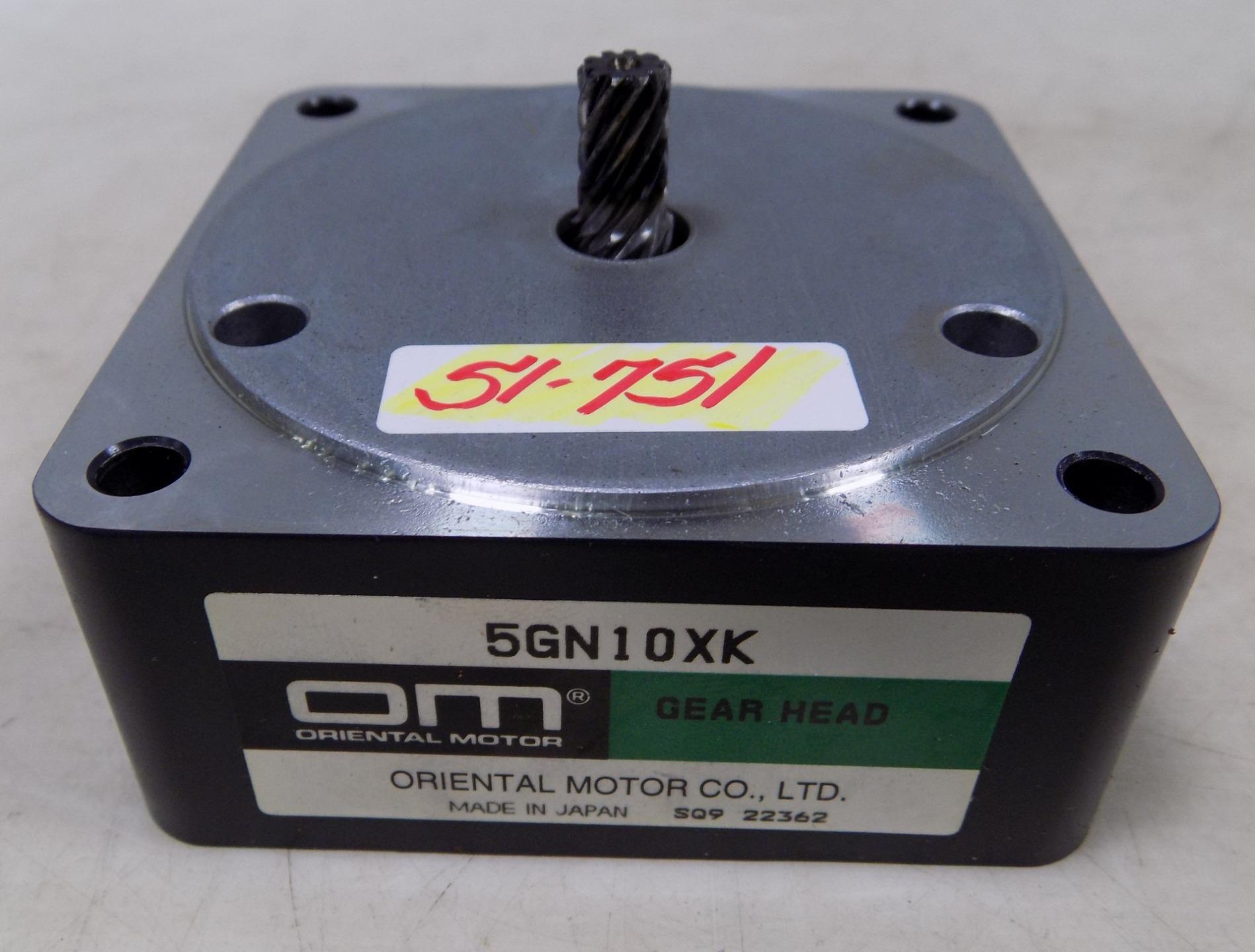 ORIENTAL MOTOR CO. GEAR HEAD 5GN10XK eBay