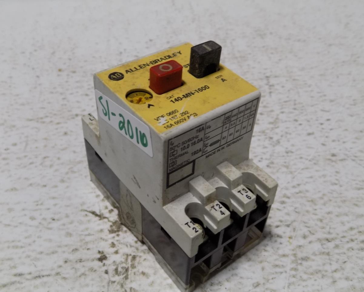 Allen Bradley Manual Motor Starter Series A 140 Mn 1600 Ebay