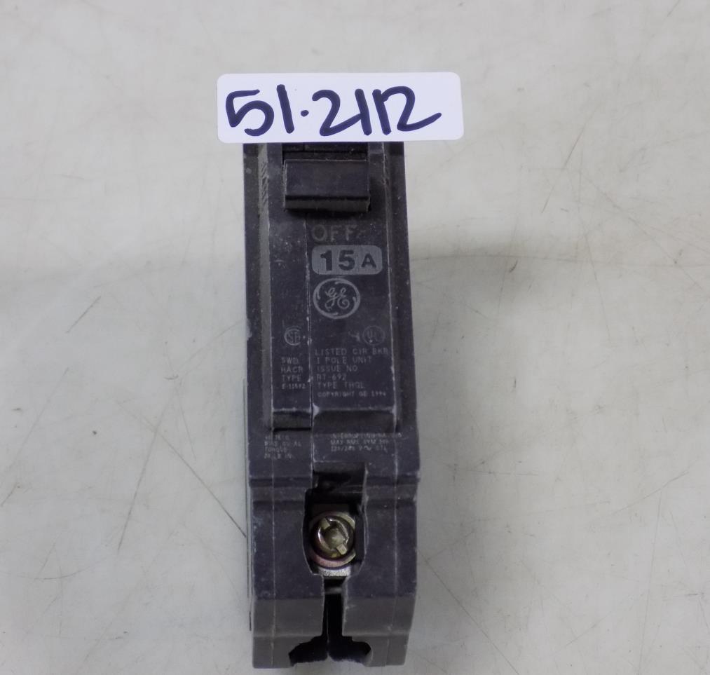 GE THQL THQL1115 1 pole 15 amp Circuit Breaker old style