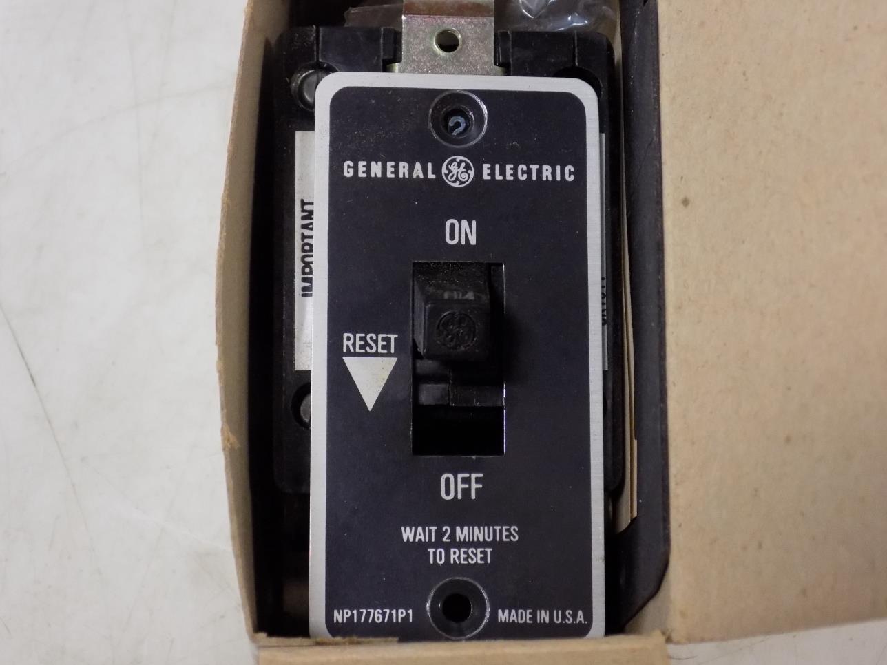 GENERAL ELECTRIC 1HP SINGLE PHASE MANUAL MOTOR STARTER WITHOUT