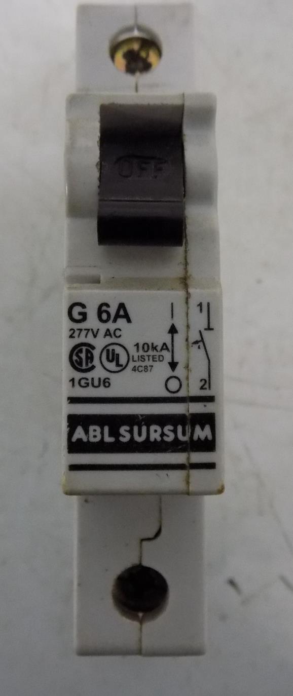ALTECH ABL SURSUM BREAKER G 6A 6 AMP 277V AC 10kA 1GU6