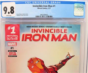 Invincible Iron Man #1 CGC 9.8 Marvel 1st Cover App of Riri